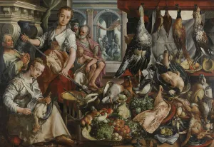 The Well-stocked Kitchen, 1566 (oil on panel) The Well-stocked Kitchen, 1566 (oil on panel)