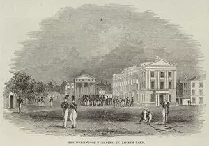 Wellington Barracks Gallery: The Wellington Barracks, St Jamess Park (engraving)
