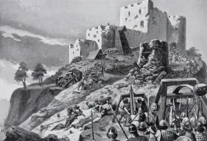 The Welsh attack on Montgomery Castle in 1095 led by Cadwgan ap Bleddyn, Prince of Powys The Welsh attack on Montgomery Castle in 1095 led by Cadwgan ap Bleddyn, Prince of Powys