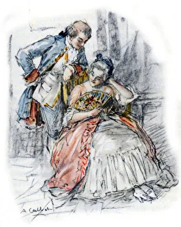 Werther courtisant Mademoiselle de B to forget Charlotte , 1935 (drawing) Werther courtisant Mademoiselle de B to forget Charlotte , 1935 (drawing)