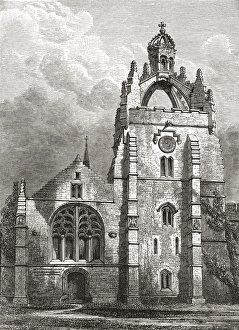 West front of King's College, Aberdeen as it was in the 19th century West front of King's College, Aberdeen as it was in the 19th century