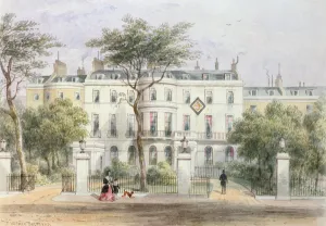 West front of Sir Robert Peels House in Privy Garden (1788-1850) 1851 (w/c on paper) West front of Sir Robert Peels House in Privy Garden (1788-1850) 1851 (w/c on paper)