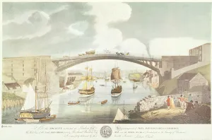 West view of the cast iron bridge built by Rowland Burdon Esq West view of the cast iron bridge built by Rowland Burdon Esq