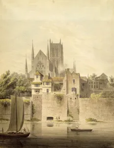 West View of Worcester Cathedral, 1798 (w/c on paper) West View of Worcester Cathedral, 1798 (w/c on paper)