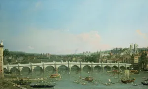 Westminster Bridge from the North with Lambeth Palace in distance Westminster Bridge from the North with Lambeth Palace in distance
