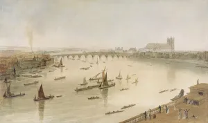 Westminster Bridge from Somerset House, 1805 (w/c) Westminster Bridge from Somerset House, 1805 (w/c)