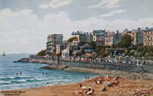 Weston Super Mare Gallery: Weston-Super-Mare, Madeira Cove (colour litho)