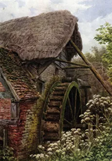 The Mill Wheel, Elmley Castle, Worcester (colour litho) The Mill Wheel, Elmley Castle, Worcester (colour litho)