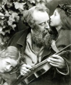 The Whisper of the Rose, a portrait of George Frederick Watts (b/w photo) The Whisper of the Rose, a portrait of George Frederick Watts (b/w photo)