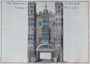 Whitehall: The Kings Gate Leading to Westminster, from A Book of the Prospects Whitehall: The Kings Gate Leading to Westminster, from A Book of the Prospects