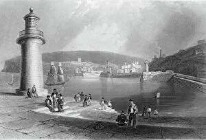 Whitehaven Harbour, c.1840-50 (engraving)