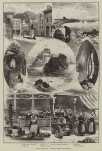 Whitsuntide Holiday Sketches, Jersey (engraving) Whitsuntide Holiday Sketches, Jersey (engraving)