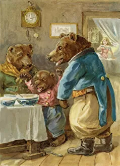 Goldilocks Gallery: 'Whos been eating my Porridge?'(chromolitho)
