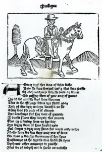 The Wife of Bath, illustration from Geoffrey Chaucers (c.1345-1400) Canterbury Tales' The Wife of Bath, illustration from Geoffrey Chaucers (c.1345-1400) Canterbury Tales'