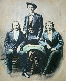 Showmen Collection: Wild Bill Hickok (1837-76) Texas Jack Omohundro (1846-79
