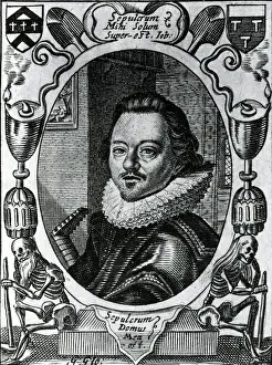 William Austin in the title page to his Meditations, 1635 (engraving) William Austin in the title page to his Meditations, 1635 (engraving)