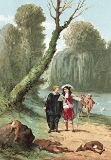 William Harvey with king Charles I in the park at Windsor William Harvey with king Charles I in the park at Windsor