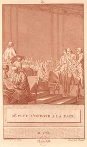 William Pitt the Elder (1708-78) Opposing the Peace of 1762, engraved by David (engraving) William Pitt the Elder (1708-78) Opposing the Peace of 1762, engraved by David (engraving)