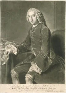 William Pitt, Principal Secretary of State, engraved by Richard Houston (1721-75 William Pitt, Principal Secretary of State, engraved by Richard Houston (1721-75