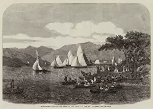 Lake Windermere Gallery: Windermere Regatta, the Race on the Third Day for Mr Aufreres Cup (engraving)