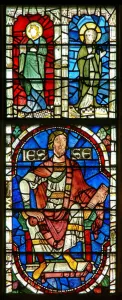 Window depicting Jesse and two saints (stained glass) Window depicting Jesse and two saints (stained glass)