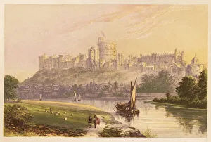 Windsor Castle, Berkshire, England. 1880 (engraving) Windsor Castle, Berkshire, England. 1880 (engraving)