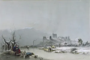 Windsor Castle: from the Thames, 19th century Windsor Castle: from the Thames, 19th century