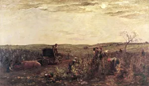 The Wine Harvest in Burgundy, 1863 (oil on canvas) The Wine Harvest in Burgundy, 1863 (oil on canvas)