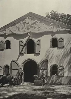 Dutch Colonial Architecture Collection: Wine Store, High Constantia (b / w photo)