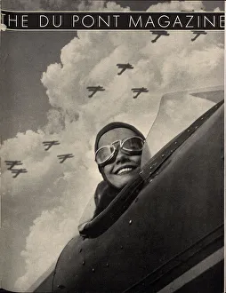 Wings Aloft, front cover of the DuPont Magazine, May 1934 (litho) Wings Aloft, front cover of the DuPont Magazine, May 1934 (litho)