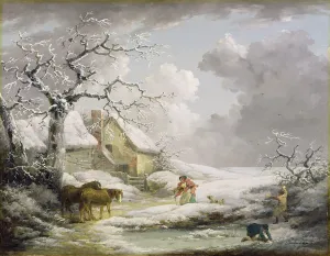 Winter Landscape with Men Snowballing an Old Woman, 1790 (oil on canvas) Winter Landscape with Men Snowballing an Old Woman, 1790 (oil on canvas)
