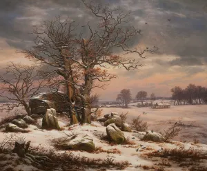 Winter Landscape. Near Vordingborg, 1827 (oil on canvas) Winter Landscape. Near Vordingborg, 1827 (oil on canvas)
