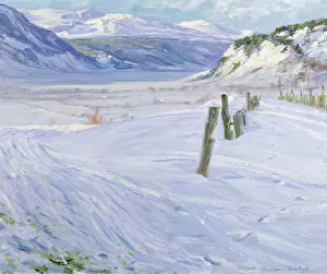 Gustav Wentzel Gallery: Winter landscape (oil on canvas)