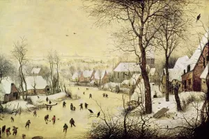 Winter Landscape with Skaters and a Bird Trap, 1565 (oil on panel) Winter Landscape with Skaters and a Bird Trap, 1565 (oil on panel)