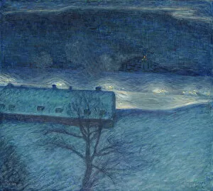 Townhouse Gallery: Winter night over the quay, 1901 (oil on canvas)