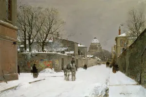 Winter Scene near Les Invalides, Paris Winter Scene near Les Invalides, Paris