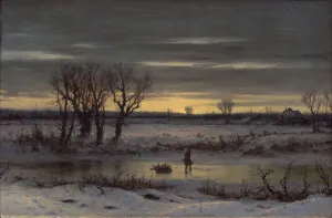 Winter Twilight Near Albany, 1858 (oil on linen) Winter Twilight Near Albany, 1858 (oil on linen)