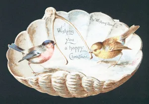 The Wishing Bone - Christmas card (chromolitho) The Wishing Bone - Christmas card (chromolitho)