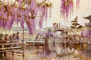 Ella Du Cane Gallery: Wistaria, Kameido (colour litho)