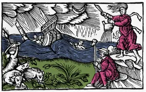 A witch causes a tempete after 'Historia de gentis septentrionalibus" A witch causes a tempete after 'Historia de gentis septentrionalibus"