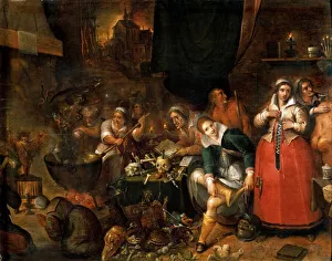 The Witches Kitchen - Frans Francken, the Younger (1581-1642). Oil on wood, c. 1610 The Witches Kitchen - Frans Francken, the Younger (1581-1642). Oil on wood, c. 1610