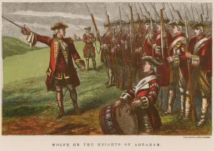 Wolfe on the Heights of Abraham (coloured engraving) Wolfe on the Heights of Abraham (coloured engraving)