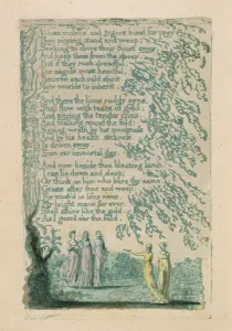 When Wolves and tygers..., plate 30 from Songs of Innocence, 1789 When Wolves and tygers..., plate 30 from Songs of Innocence, 1789