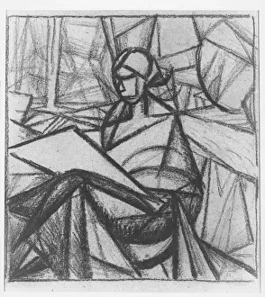 Woman, 1914-15 (charcoal on paper) (b/w photo) Woman, 1914-15 (charcoal on paper) (b/w photo)
