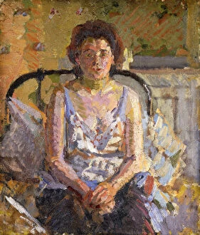 Images Dated 28th March 2012: Woman on a Bed, c.1912-3 (oil on canvas)