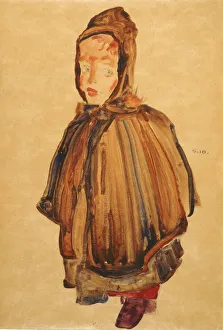 Woman with Bonnet (w/c, gouache & pencil on paper) Woman with Bonnet (w/c, gouache & pencil on paper)