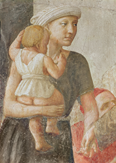 Detail of the woman and child, from St. Peter and St. Paul Distributing Alms, c.1427 Detail of the woman and child, from St. Peter and St. Paul Distributing Alms, c.1427