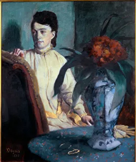 Woman with a Chinese vase, 1872 (oil on canvas) Woman with a Chinese vase, 1872 (oil on canvas)