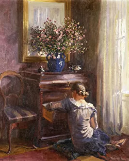 Artist Danish Gallery: A Woman in an Interior, 1934 (oil on canvas)