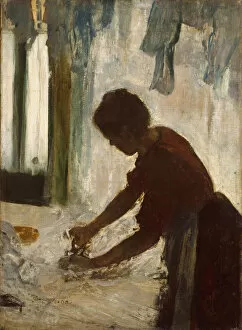 Edgar Degas Gallery: A Woman Ironing, 1873 (oil on canvas)